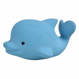 Tikiri Ocean Buddies - hrkálka a hryzátko z prírodnej gumy delfín vyobraziť
