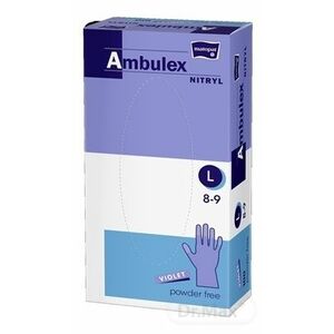 Ambulex nitrylové rukavice fialové, veľkosť L vyobraziť