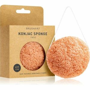 BrushArt Home Salon Konjac sponge jemná exfoliačná hubka na tvár Pink Clay 5 g vyobraziť