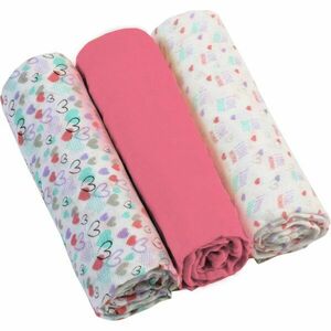 BabyOno Diaper Super Soft látkové plienky Pink 70 × 70 cm 3 ks vyobraziť