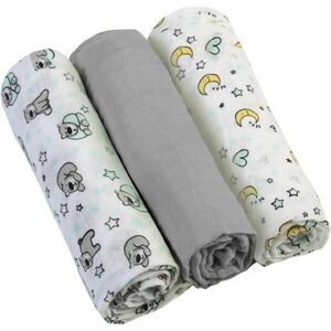 BabyOno Diaper Super Soft látkové plienky Grey 70 × 70 cm 3 ks vyobraziť