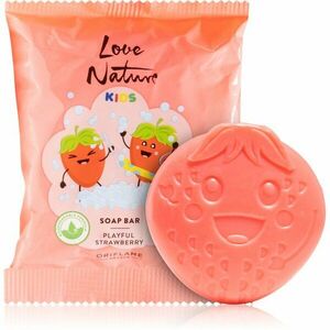 Oriflame Love Nature Kids Playful Strawberry čistiace tuhé mydlo na detskú pokožku 75 g vyobraziť