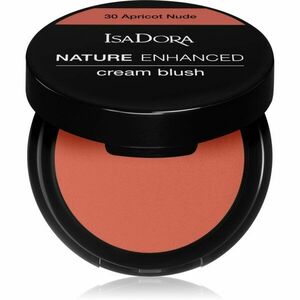 IsaDora Nature Enhanced Cream Blush kompaktná lícenkaso štetcom a zrkadielkom odtieň 30 Apricot Nude vyobraziť
