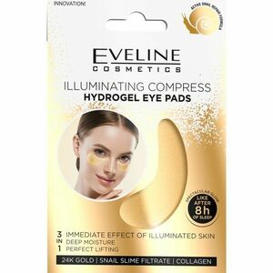 Eveline Cosmetics Gold Illuminating Compress hydrogélová maska na očné okolie s extraktom zo slimáka 2 ks vyobraziť