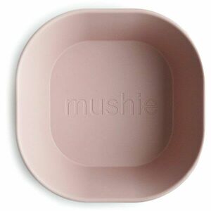Mushie Square Dinnerware Bowl miska Blush 2 ks vyobraziť