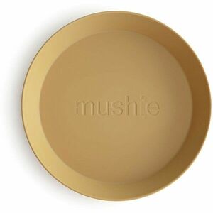 Mushie Round Dinnerware Plates tanier Mustard 2 ks vyobraziť