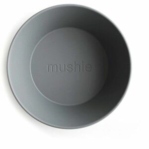 Mushie Round Dinnerware Bowl miska Smoke 2 ks vyobraziť