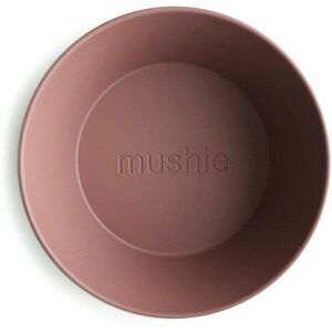 Mushie Round Dinnerware Bowl miska Woodchuck 2 ks vyobraziť