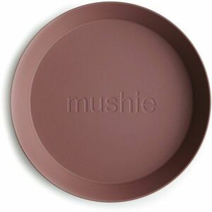 Mushie Round Dinnerware Plates tanier Woodchuck 2 ks vyobraziť