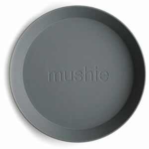 Mushie Round Dinnerware Plates tanier Smoke 2 ks vyobraziť