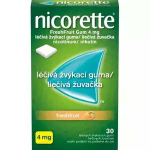 Nicorette Freshfruit Gum 4 mg gum.med.30 x 4 mg vyobraziť