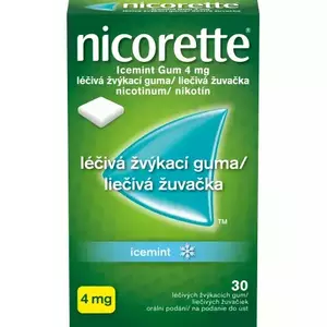 Nicorette Icemint Gum 4 mg gum.med.30 x 4 mg vyobraziť