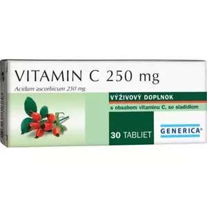 Generica Vitamin C 250mg 30 tabliet vyobraziť