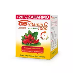 GS Vitamín C 1000 so šípkami 60 kapsúl vyobraziť