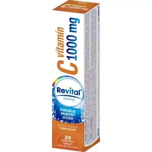 Revital vitamín C 1000 mg 20 šumivých tabliet pomaranč vyobraziť