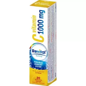Revital vitamín C 1000 mg 20 šumivých tabliet citrón vyobraziť