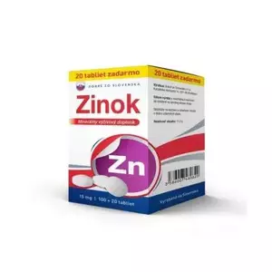 Dobré zo Slovenska Zinok 15 mg tbl 100+20 zadarmo vyobraziť