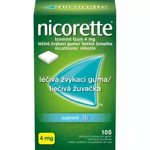 Nicorette Icemint Gum 4 mg gum.med.105 x 4 mg vyobraziť