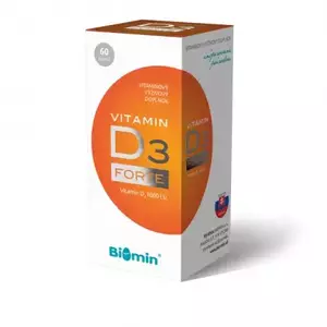 Biomin VITAMIN D3 FORTE 1000 I.U. 60 CPS vyobraziť