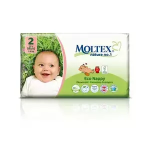 Moltex 2 detské prírodné plienky Mini 3-6 kg 42 ks vyobraziť