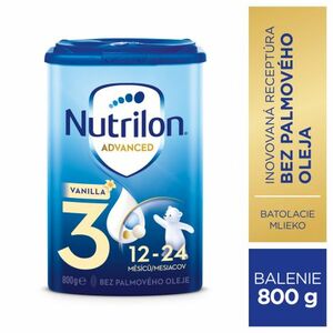 Nutrilon Advanced 3 VANILLA batoľacia mliečna výživa v prášku (12-24 mesiacov) 6x 800 g vyobraziť