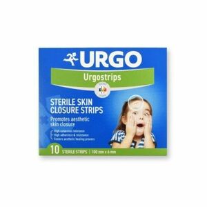 URGO Urgostrips sterilné samolepiace chirurgické stehy 100 x 6 mm 10 kusov vyobraziť
