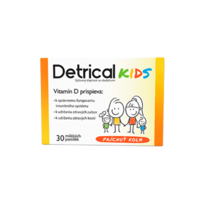 DETRICAL Kids vitamín D s kolovou príchuťou 30 pastiliek vyobraziť