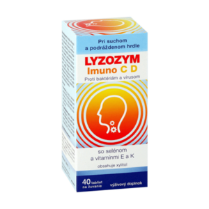 LYZOZYM Imuno C, D so selénom a vitamínmi E a K 40 žuvacích tabliet vyobraziť