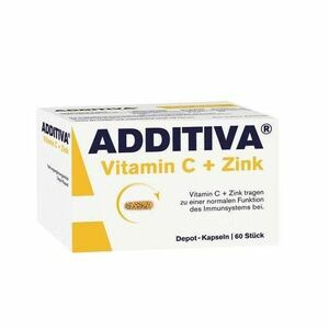 ADDITIVA Vitamín C + zinok 60 kapsúl vyobraziť