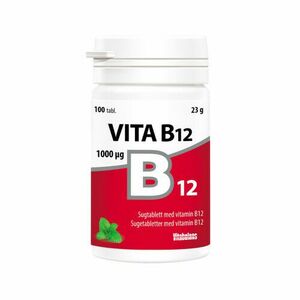 VITABALANS Vita B12 1 mg s príchuťou mäty 100 žuvacích tabliet vyobraziť