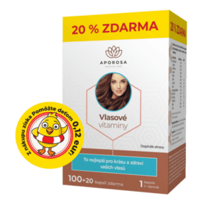 APOROSA Premium vlasové vitamíny 100 + 20 kapsúl ZADARMO vyobraziť