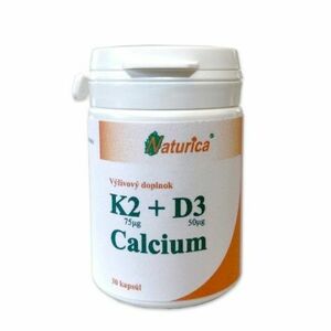 NATURICA K2 + D3 Calcium 30 kapsúl vyobraziť