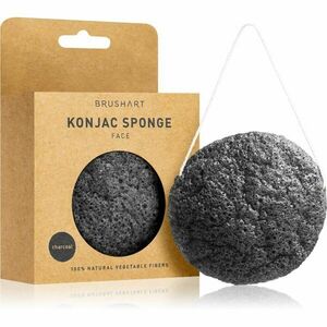 BrushArt Home Salon Konjac sponge jemná exfoliačná hubka na tvár Charcoal 4 g vyobraziť