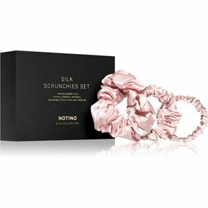 Notino Silk Collection Scrunchie Set súprava hodvábnych gumičiek do vlasov Pink odtieň vyobraziť