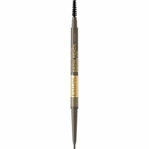 Eveline Cosmetics Micro Precise vodeodolná ceruzka na obočie s kefkou 2 v 1 odtieň 01 Taupe 4 g vyobraziť