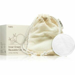 Purito Inner Green Reusable Cotton Rounds bavlnené tampóny na odlíčenie a čistenie pleti 10 ks vyobraziť