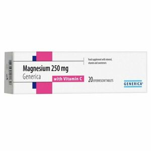 Generica Magnesium 250mg + vitamín C eff 20tbl vyobraziť