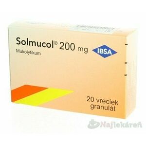 Solmucol na vykašliavanie 200 mg 20 vrecúšok, Akcia Najlekáreň vyobraziť