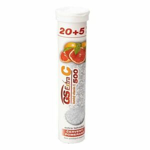 GS Extra C 500 mg šumivý červený pomaranč 25 tbl vyobraziť
