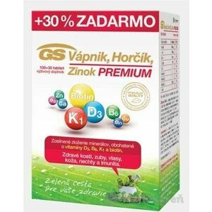 GS Vápnik Horčík Zinok Premium 130 tabliet vyobraziť