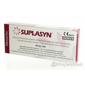 SUPLASYN sterilný roztok hyaluronátu sodného 20 mg/2 ml 2 ml vyobraziť