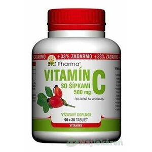 BIO Pharma Vitamín C so šípkami 500 mg 120 tabliet vyobraziť