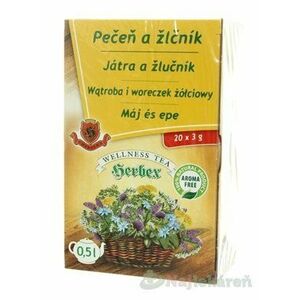 Herbex PEČEŇ A ŽLČNÍK bylinný čaj 20x3 g vyobraziť