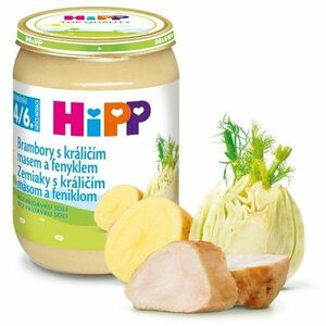 HIPP príkrm zemiaky s králičím mäsom a feniklom 190g vyobraziť