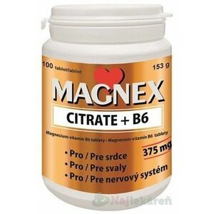 Vitabalans Magnex citrate 375 mg+B6 100 tabliet vyobraziť