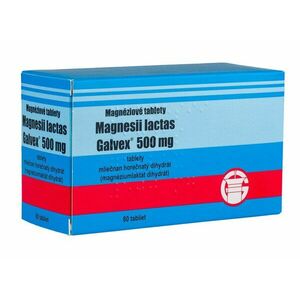 Galvex Magnéziové tablety 500 mg 80 tabliet vyobraziť