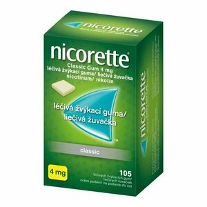 Nicorette Classic Gum 4 mg proti fajčeniu 105 ks vyobraziť