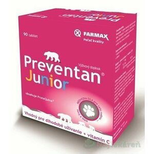 FARMAX Preventan Junior + vitamín C 90 tablet vyobraziť