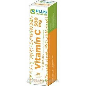 Plus Lekáreň Vitamín C 500mg + vláknina tbl eff s príchuťou pomaranča 20 ks vyobraziť
