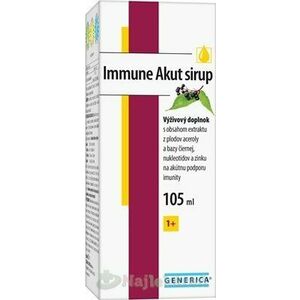 GENERICA Immune Akut sirup s vitamínom C, 105 ml vyobraziť